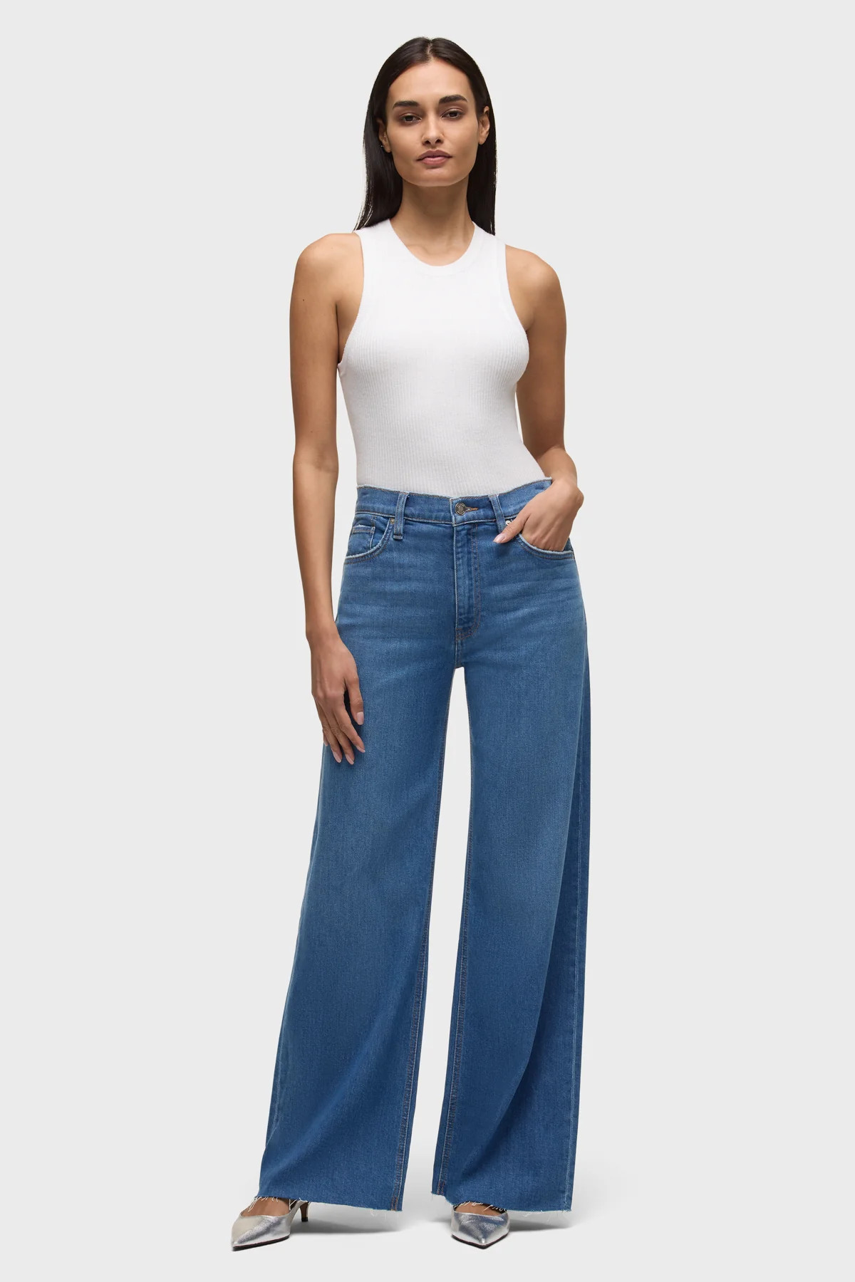 Jodie High Rise Loose Fit Wide Leg Jean | Hudson Jeans