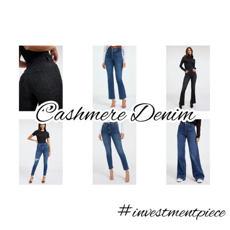 Better than a sweater- cashmere denim! Soft. Stretchy. Perfect for the season- or for gifting! #investmentpiece @goodamerican 

#LTKGiftGuide #LTKSeasonal #LTKstyletip