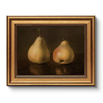 Vintage Pear Still Life Framed Wall Art - Classic Aesthetic Style - Kitchen, Living Room & Bedroom Decor | Wayfair North America