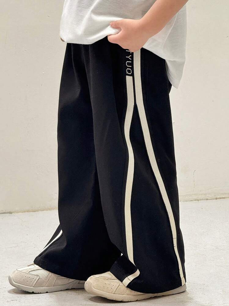 SHEIN 1 Stück schwarze Hose im japanischen und koreanischen Stil mit locker sitzendem Schnitt un... | SHEIN