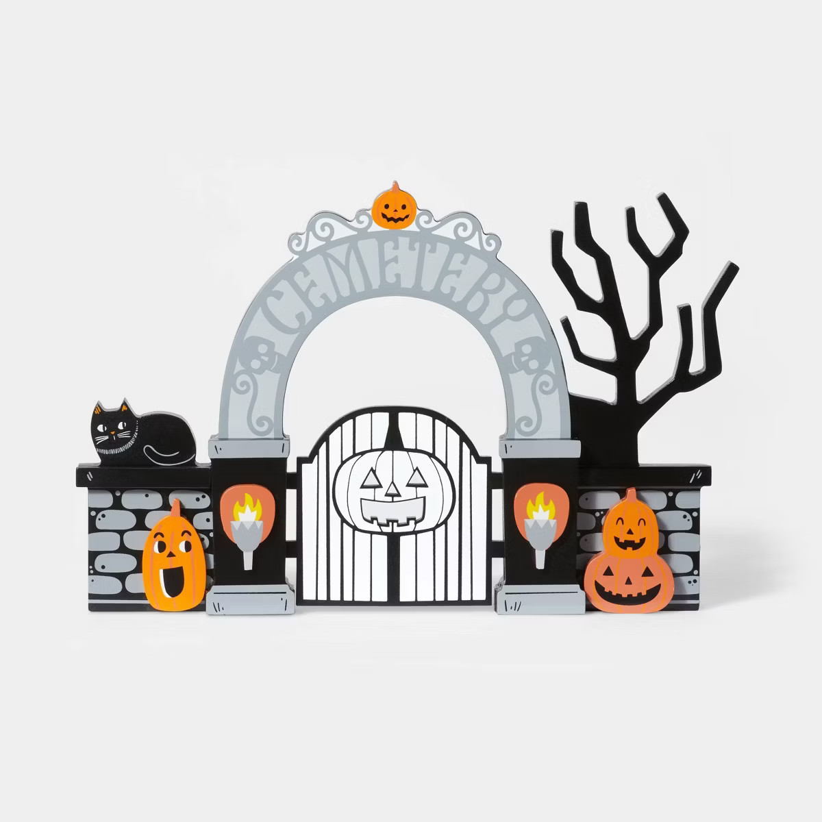 Wood Mini Mantle Cemetery Halloween Decorative Prop - Hyde & EEK! Boutique™ | Target