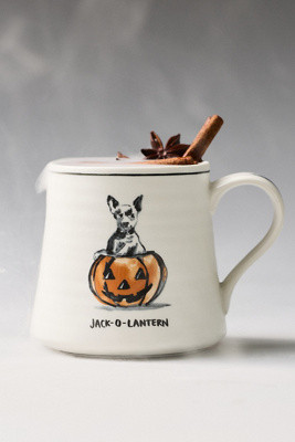 Stoneware Halloween Dog Mug | Anthropologie (US)