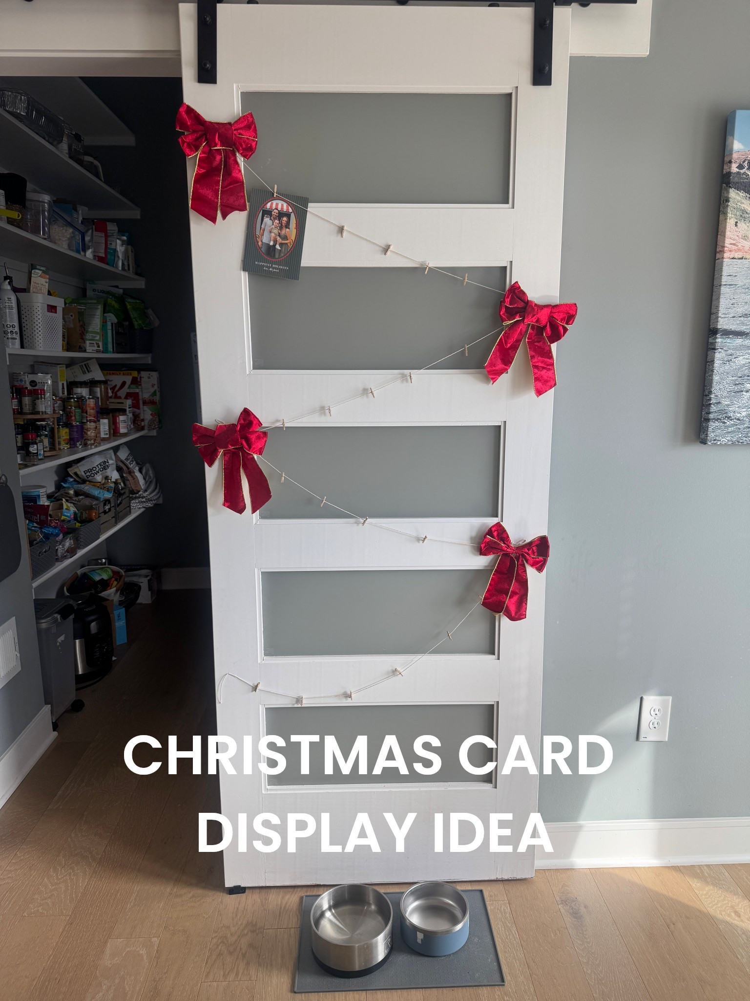 Super simple idea to display your Christmas cards this year! 

All you need is some super cheap twine, clothespins and ribbons!



#LTKHoliday #LTKHome #LTKGiftGuide