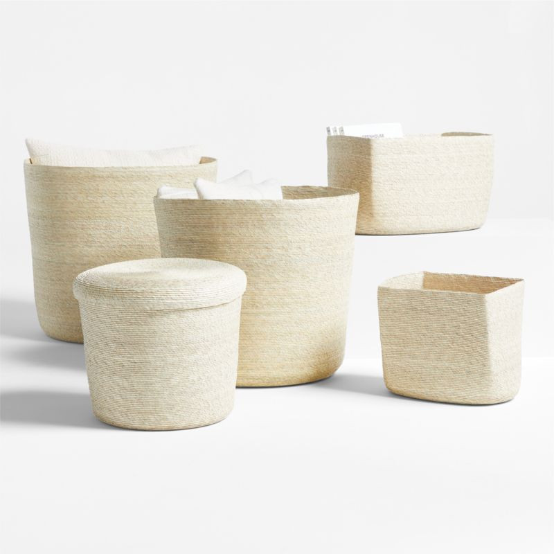 Palmera Woven Baskets | Crate & Barrel | Crate & Barrel