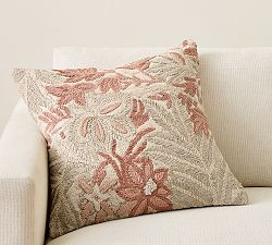 Ember Embroidered Pillow | Pottery Barn (US)