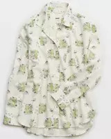 Aerie Disney Off-Duty Flannel Pajama Shirt | Aerie