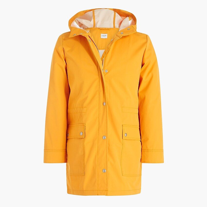 Midi-length raincoat with snaps | J.Crew Factory