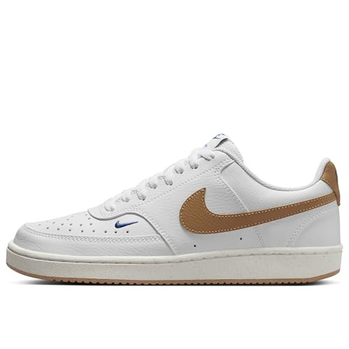 Nike Women's Low-Top Sneakers, White Flax Game Royal Sail, 8 | Amazon (US)