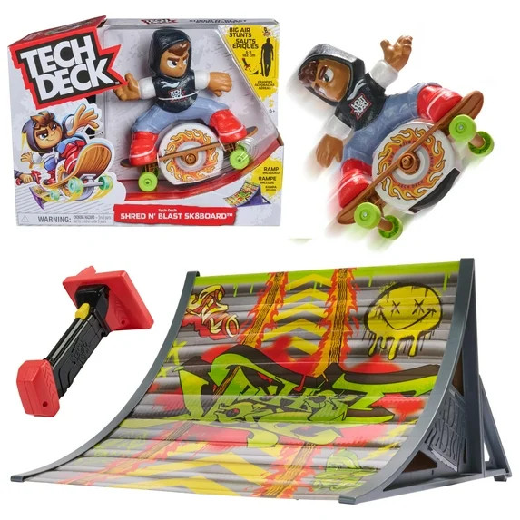Tech Deck Shred N' Blast Motorized Skateboard Toy, for Ages 6 and up - Walmart.com | Walmart (US)
