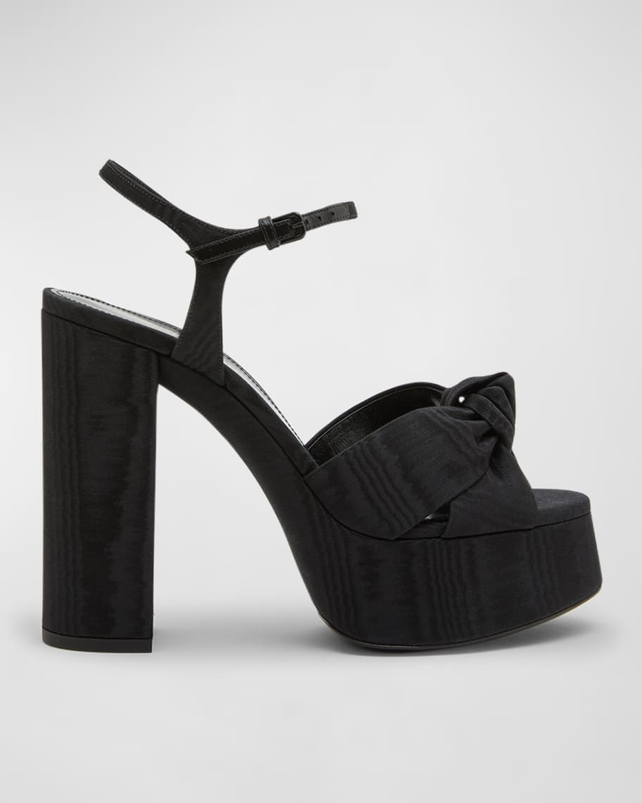 Bianca Knotted Platform Sandals | Neiman Marcus