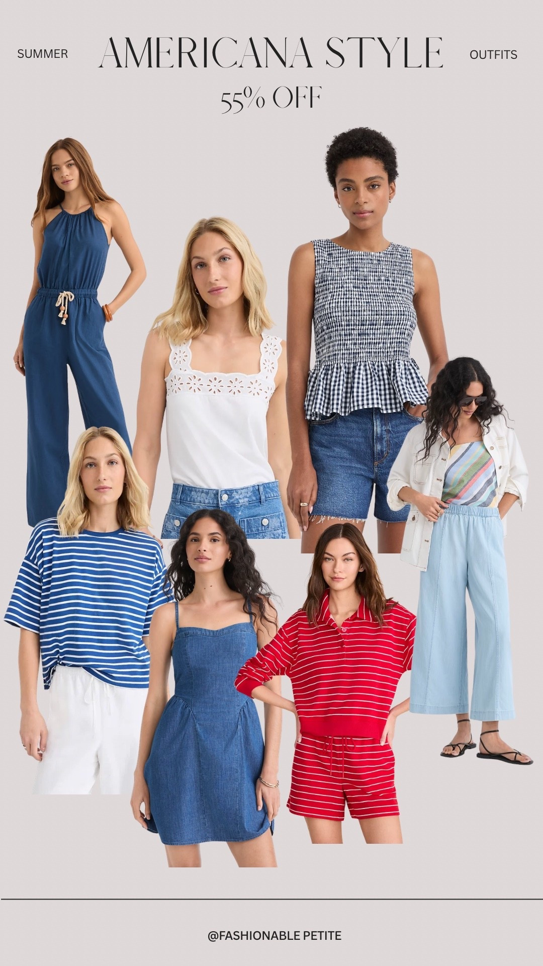 Americana styles from LOFT. Lots of petite friendly styles! 
Summer outfit, summer style, petite outfit

#LTKPetite #LTKSaleAlert