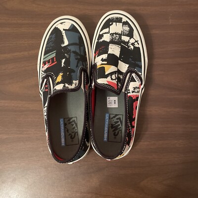 Vans Slip-on Sf V66 Zine Black/Antique White Size US Men 7.0 US Women 8.5 | eBay US