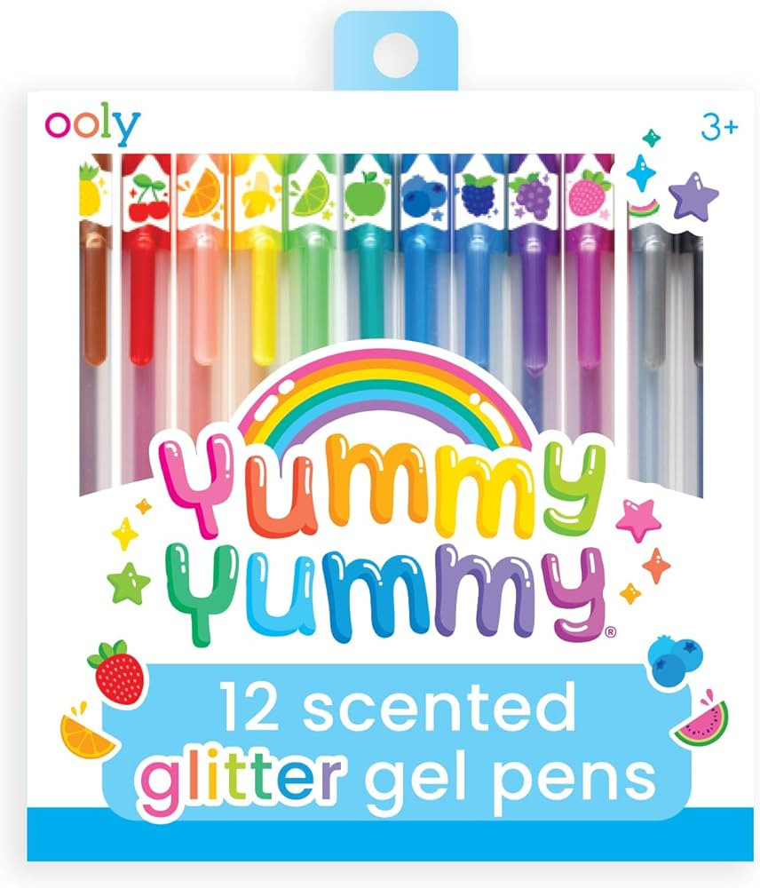 Ooly, Yummy Yummy Scented Glitter Gel Pens, Set of 12, For Note Taking, Scrapbooking, Journaling.... | Amazon (US)