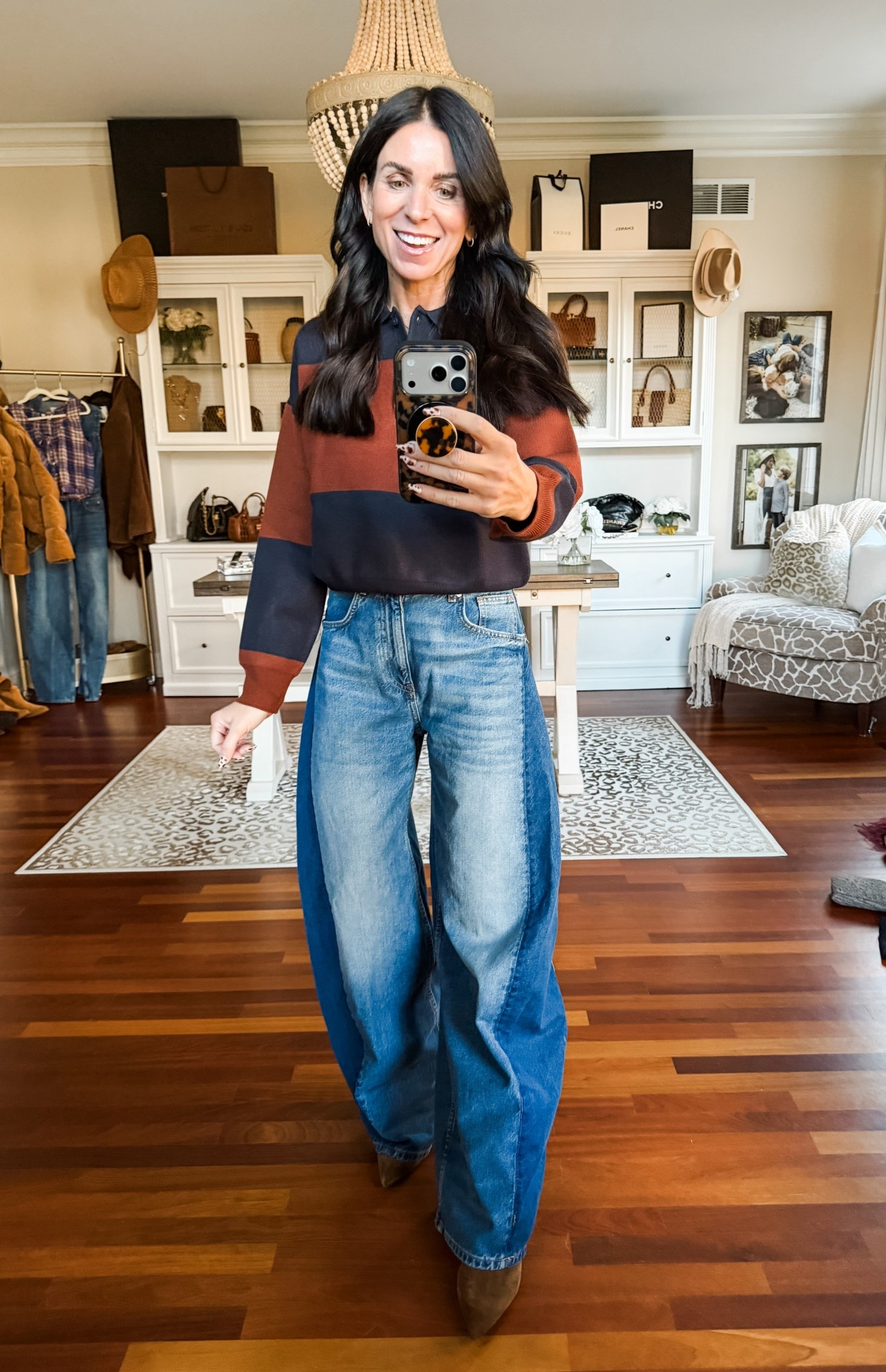 Wearing a small top
2 denim 

#LTKSeasonal #LTKStyleTip #LTKFindsUnder100