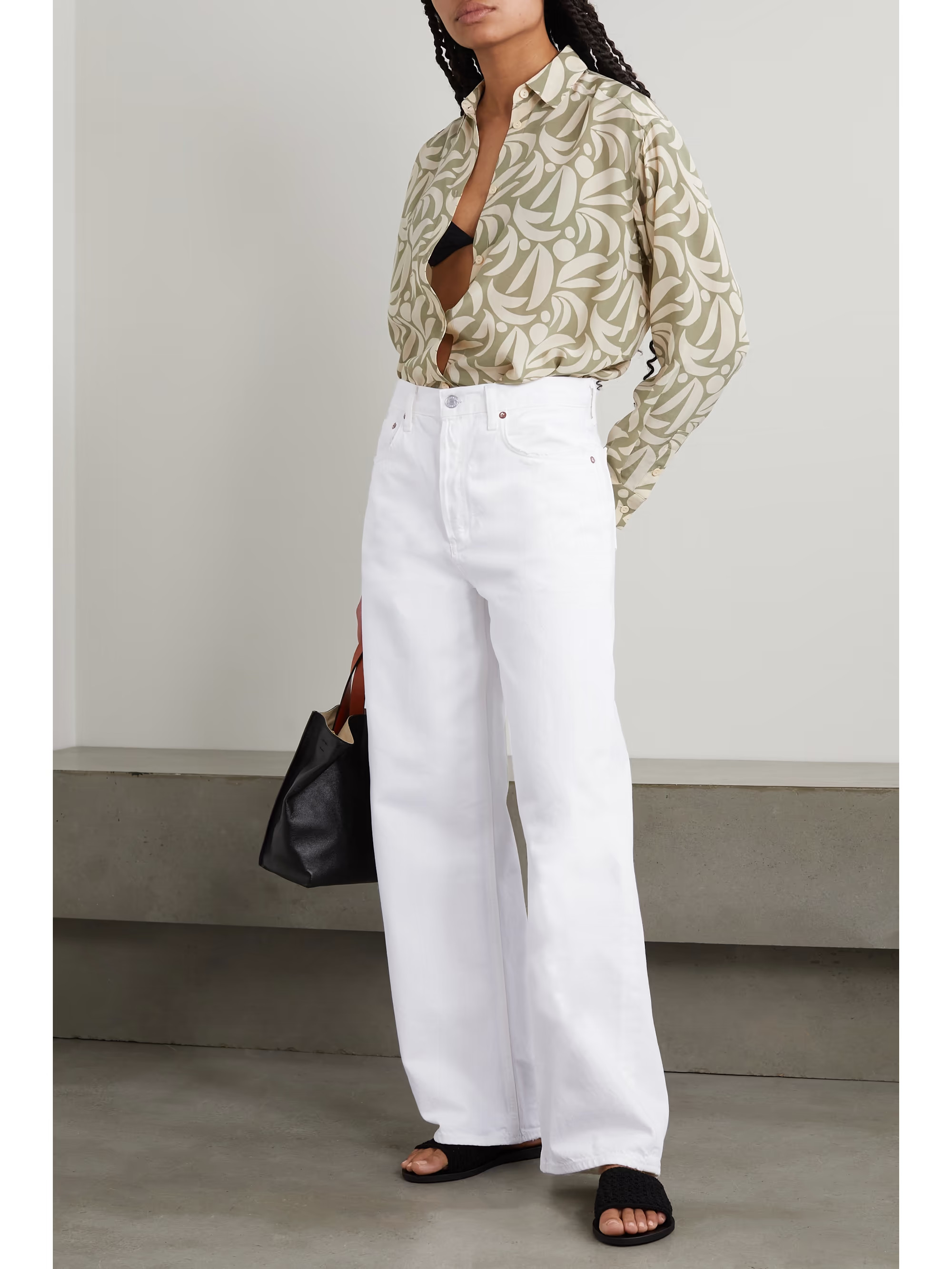 + NET SUSTAIN Low Slung Baggy organic boyfriend jeans | NET-A-PORTER (US)