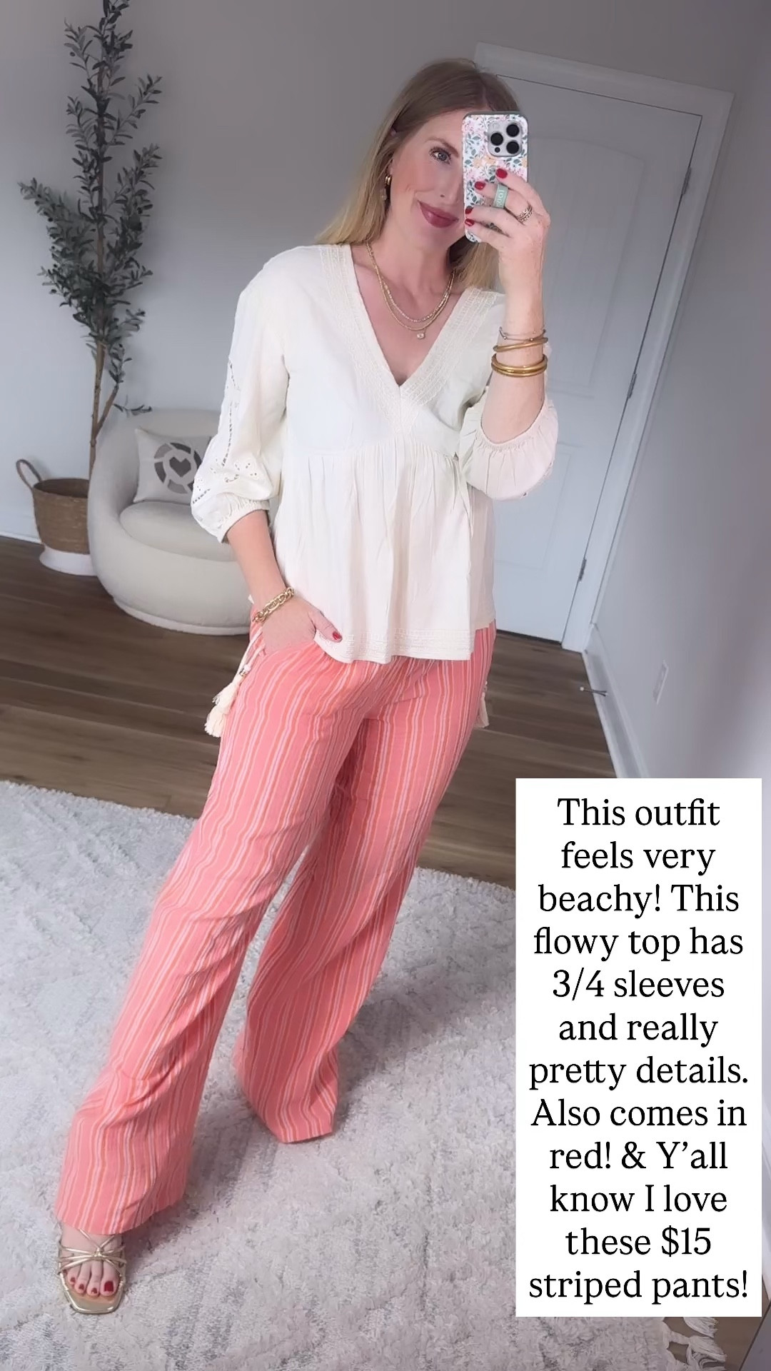 Walmart try on, time and tru, Walmart style, beachy pants

#LTKmomlife