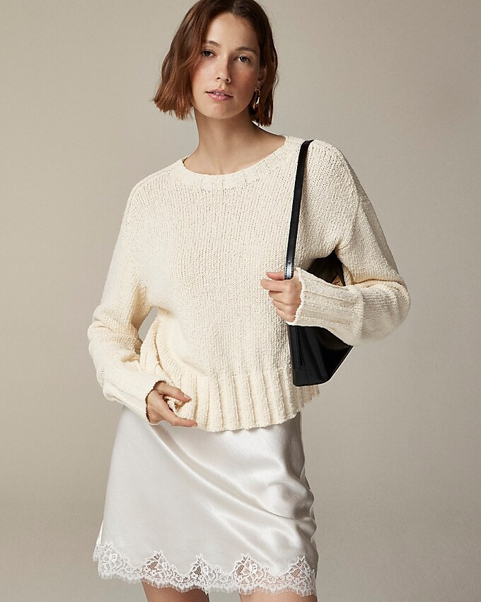Relaxed crewneck beach sweater | J. Crew US