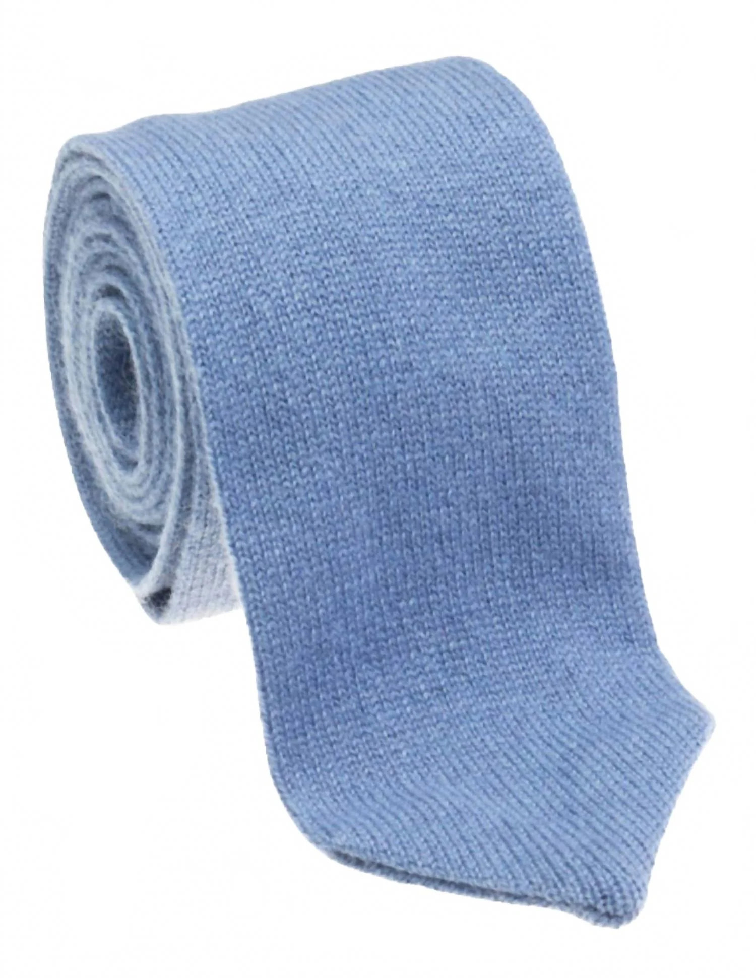 Men's Cashmere Knit Tie In Light Blue | Shop Simon
