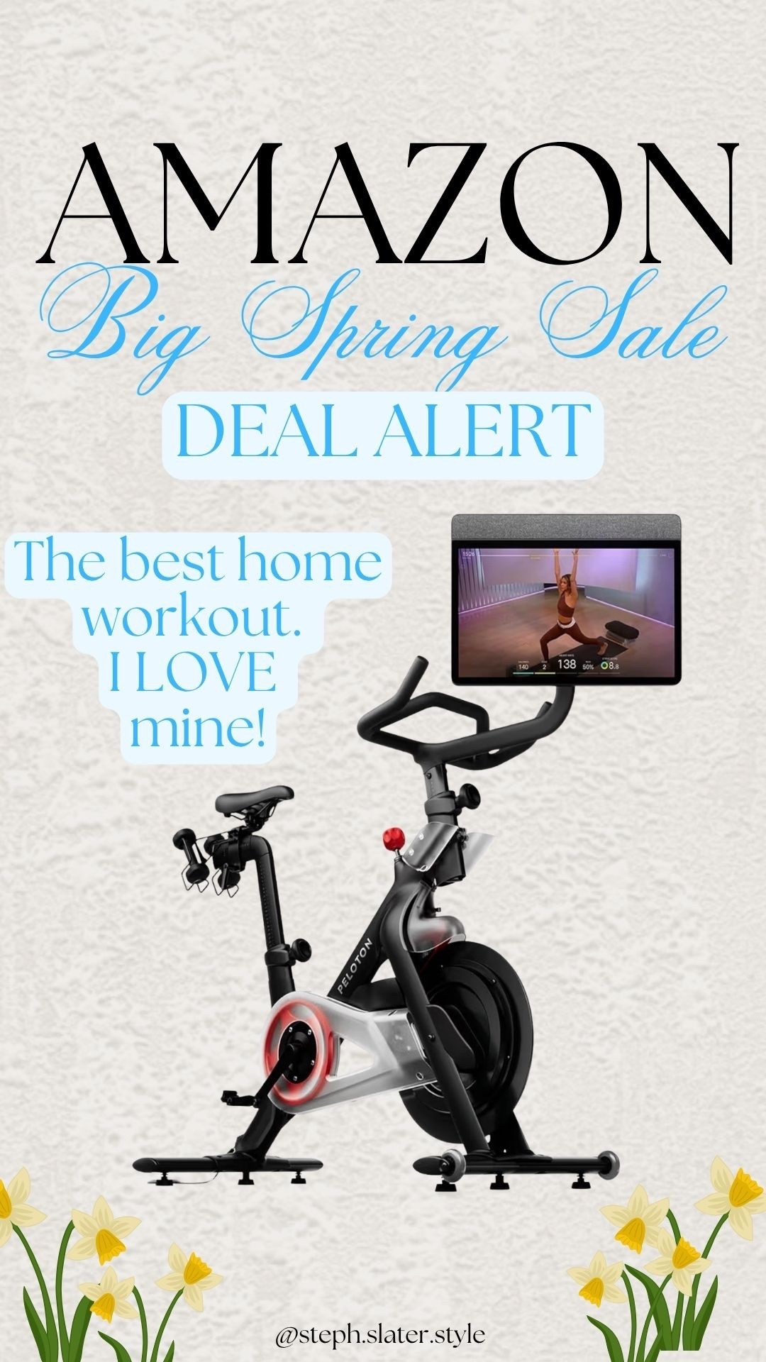 Peleton spin bike on deal now! 

#LTKfitnessgoals #LTKSaleAlert #LTKOver40