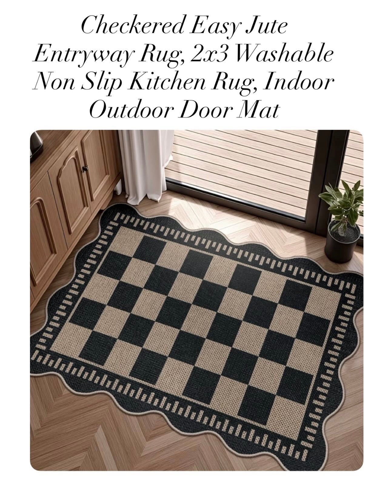 Found the perfect rug for my entryway! This checkered design is both stylish and practical. #HomeDecor #EntrywayRug

#LTKHome