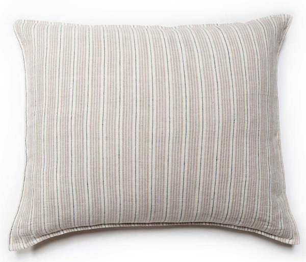 Newport 28" x 36" Large Decorative Bed Pillow with Insert - Natural / Midnight | Scout & Nimble