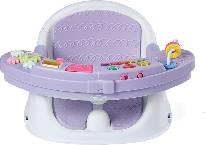 Infantino Music & Lights 3-in-1 Discovery Seat & Booster, Toddler Booster Seat for Dining Table o... | Amazon (US)