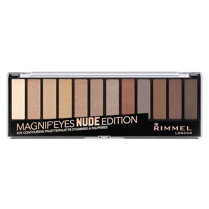 Rimmel Magnif'eyes Eyeshadow Palette, 001 Nude Edition, Pack of 1 | Amazon (US)