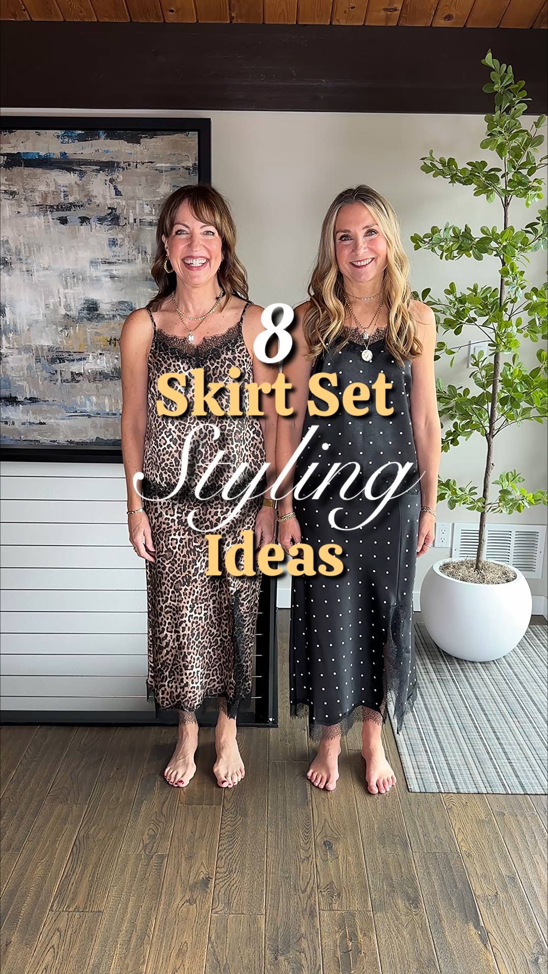 Comment SHOP for outfit links!🛍️
It’s so fun to have a matching set to style! These satin cami/skirt sets combine fun fall trends..animal print, polka dots, and lace trim detail! You can break up the set to take these pieces from casual to dressy! Which outfit is your favorite! 
How to Shop:🛍️
-Comment SHOP for outfit links!
-Click the link in our bio to shop!
-Watch our stories for links! 

Loft, matching sets, live skirt, lace cami, skirt style, leopard print, polka dots, 

#LTKWorkwear #LTKOver40 #LTKStyleTip