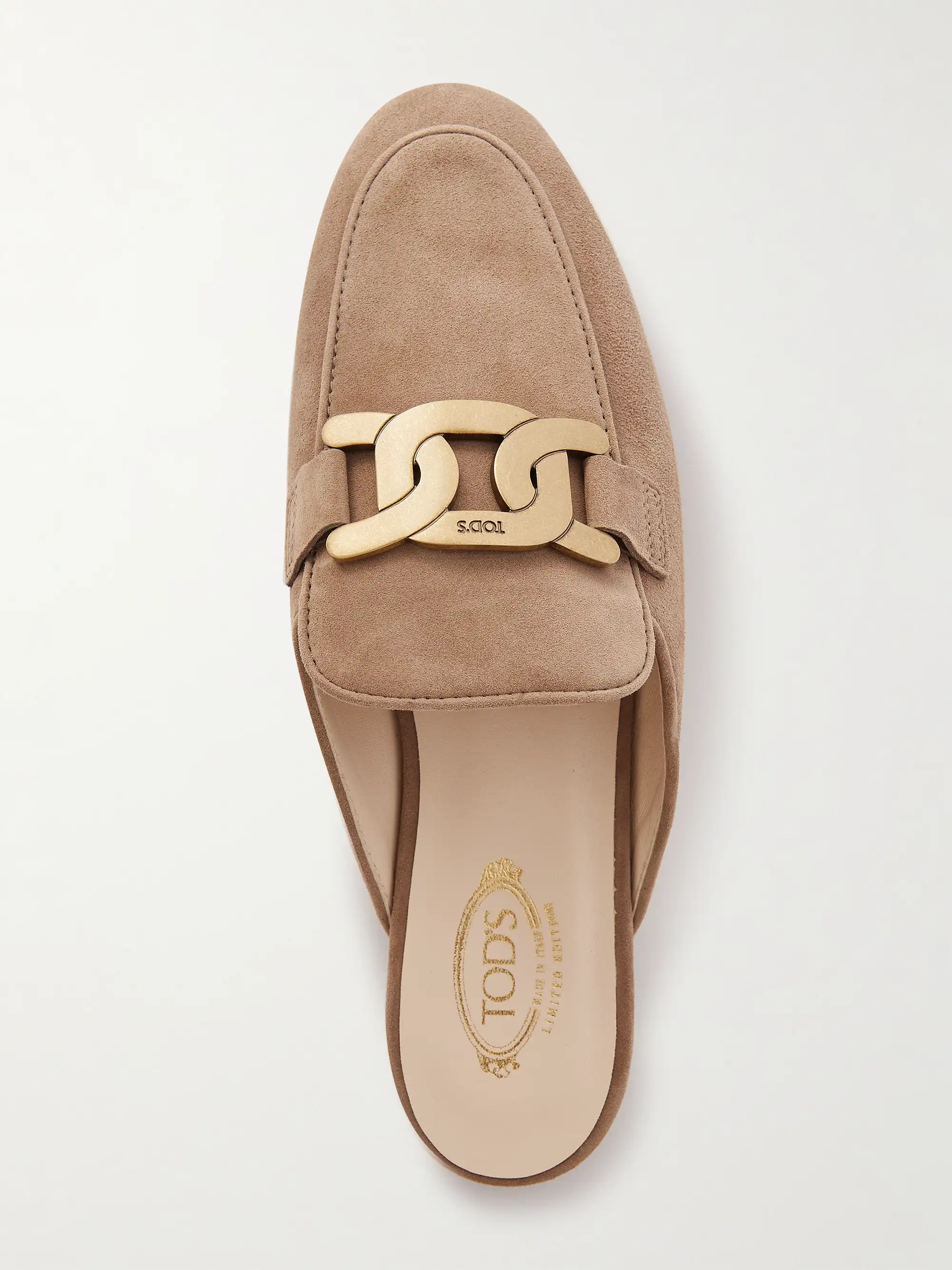 Embellished suede slippers | NET-A-PORTER (UK & EU)