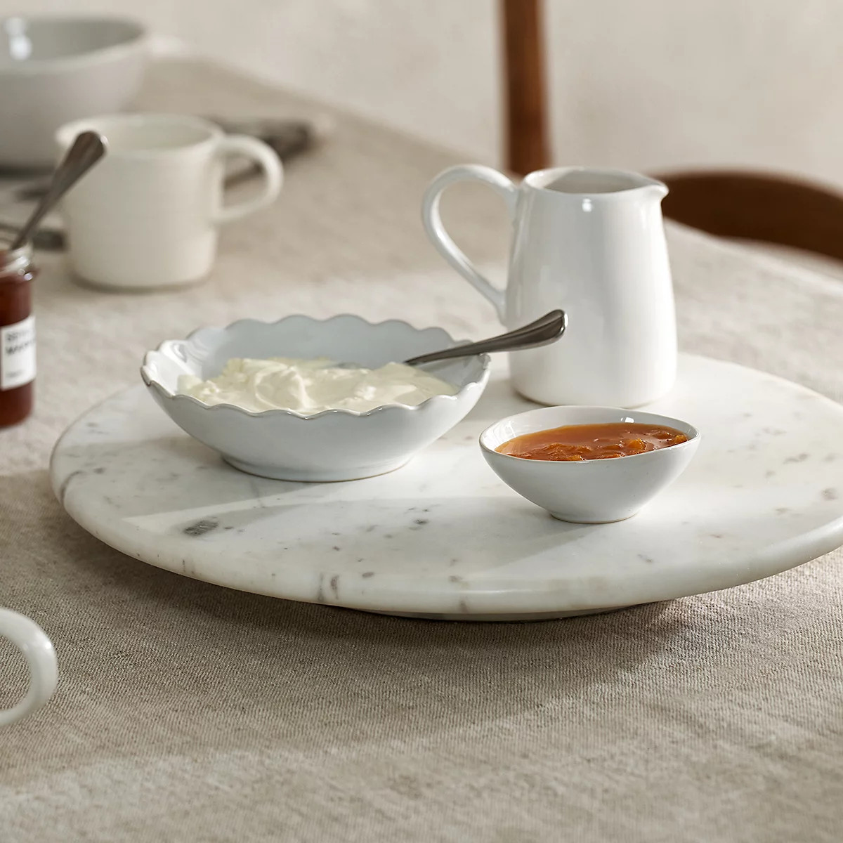 Portobello Scalloped Bowls - Set of 2 | The White Company UK & ROW