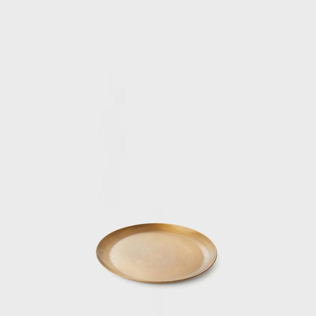 Medium Brass Plate Round | Amber Interiors