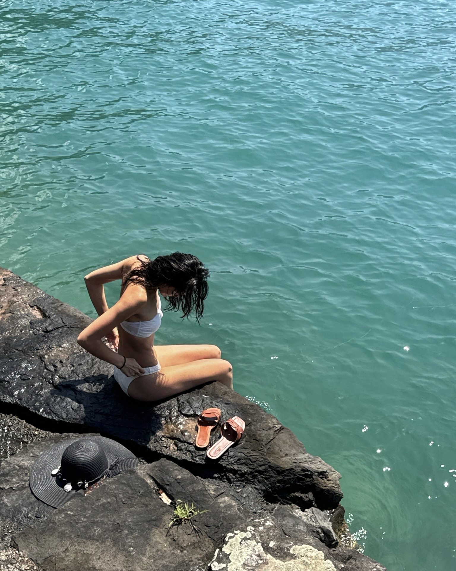 white bikini for summer with brown sandals and mamas sun hat  <3 👙

#LTKsummer #LTKeurope #LTKdeutschland