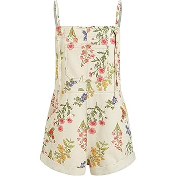 CIDER Overall Shorts For Women Jean Denim Rompers Adjustable Strap Loose Fit Overalls Summer Casu... | Amazon (US)