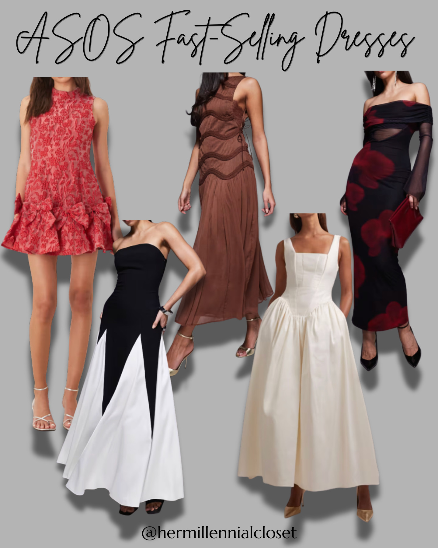 These ASOS dresses are flying off the shelves. Perfect for work, brunch, or date night, grab your favorite before it’s gone! 

 #LTKValentine #LTKgrwm #LTKootd