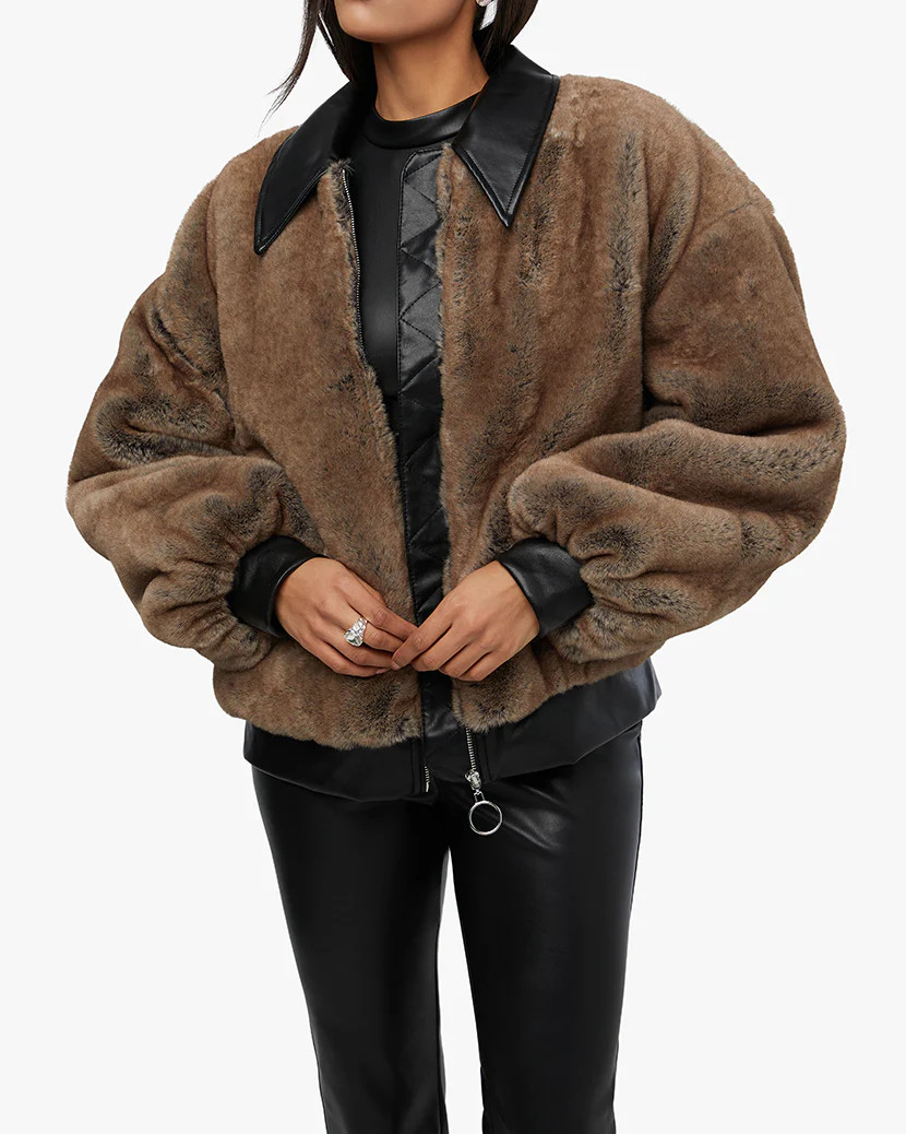 Faux Fur Bomber Jacket | We Wore What