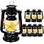 YAKii LED Vintage Flame Lantern Metal Outdoor Hanging Lantern with Dancing Flame Battery Operated... | Amazon (US)
