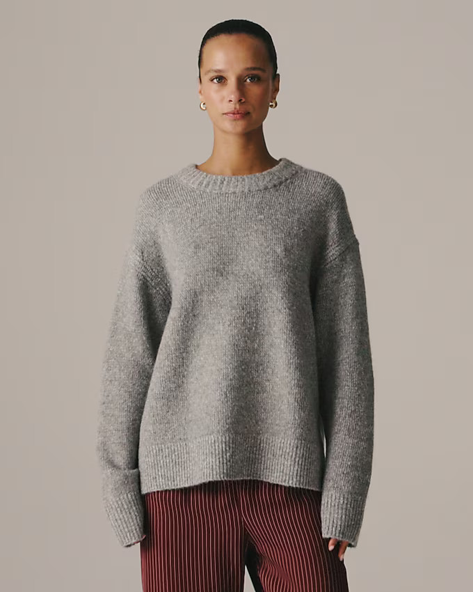 Relaxed crewneck pullover | J. Crew US