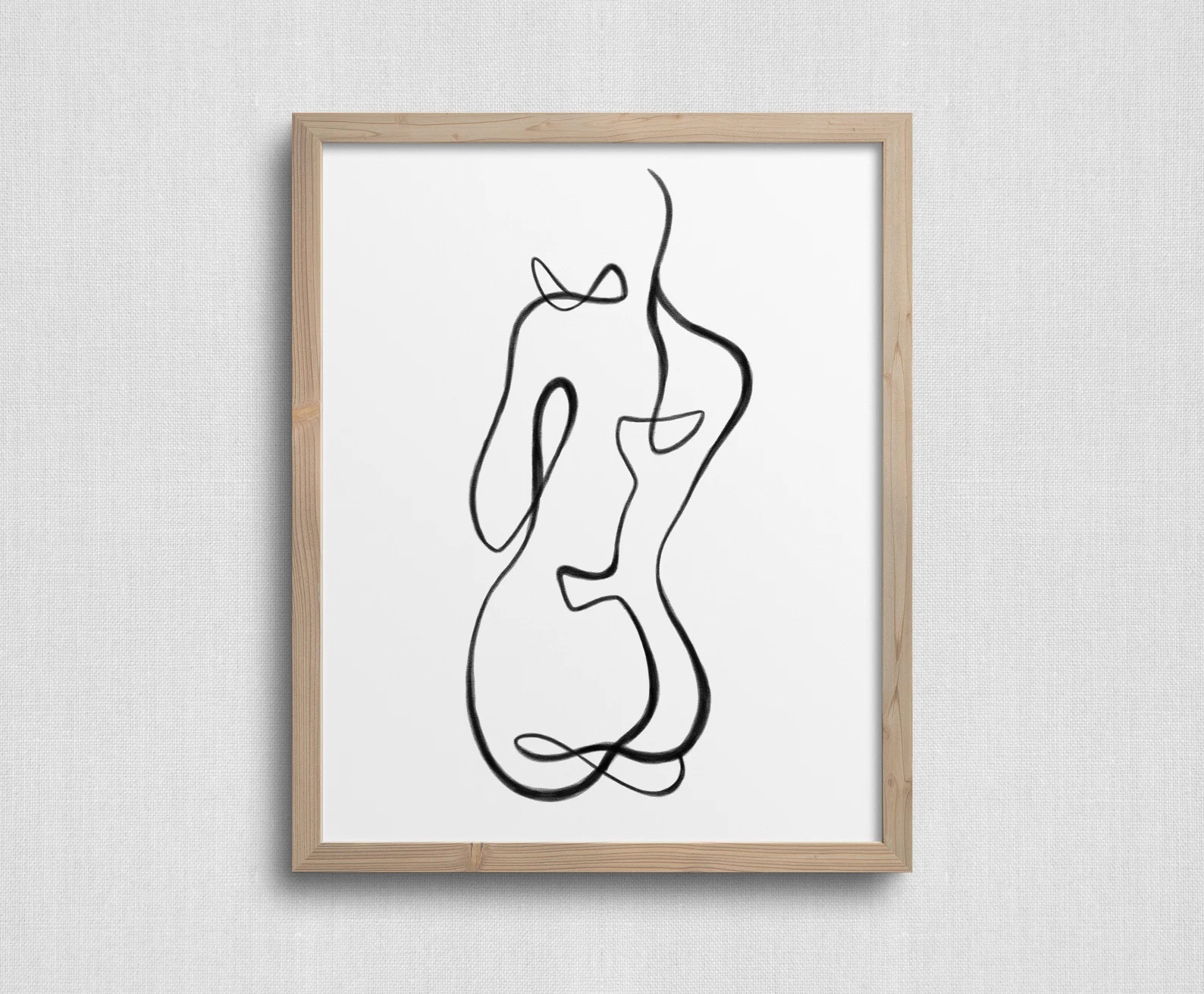 Nude Body Line Art 3 Woman Nude Female Body Home Wall | Etsy | Etsy (CAD)