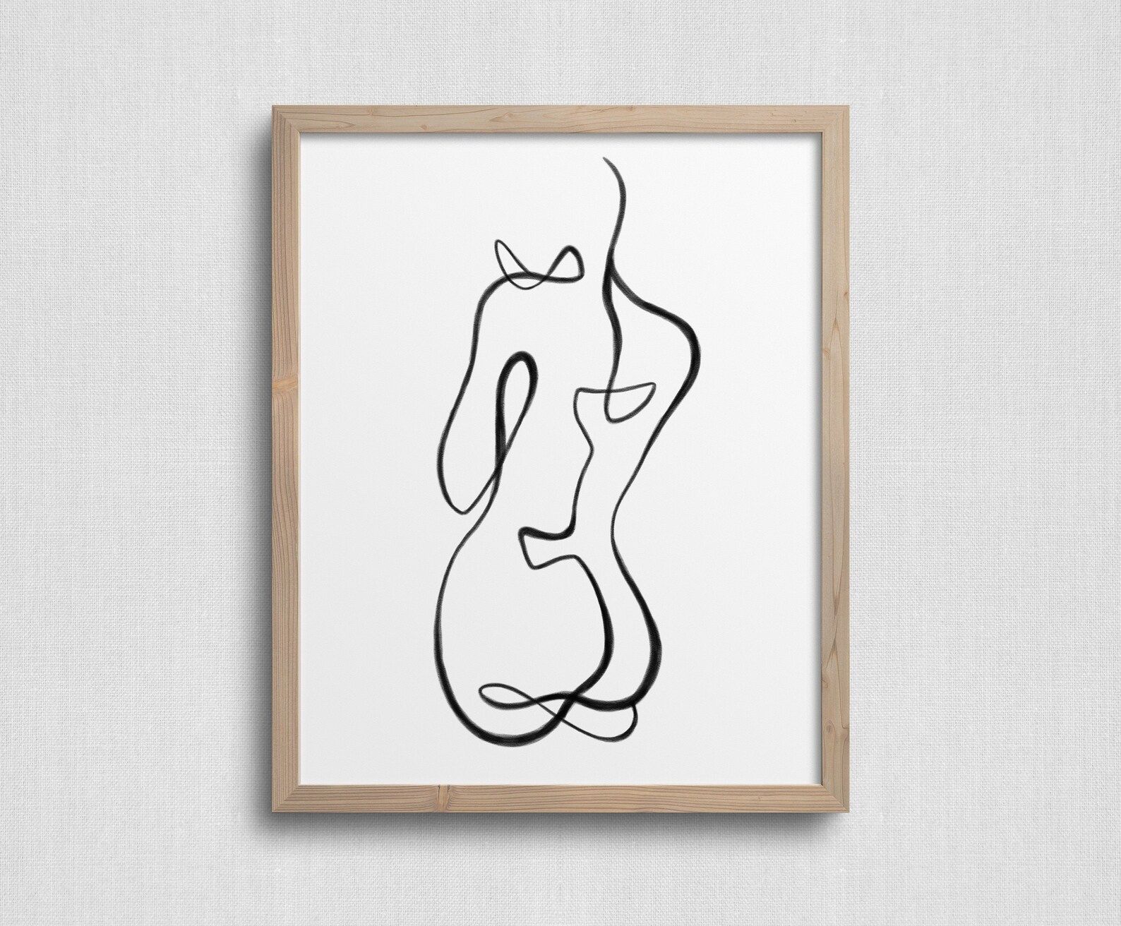 Nude Body Line Art 3 Woman Nude Female Body Home Wall | Etsy | Etsy (CAD)