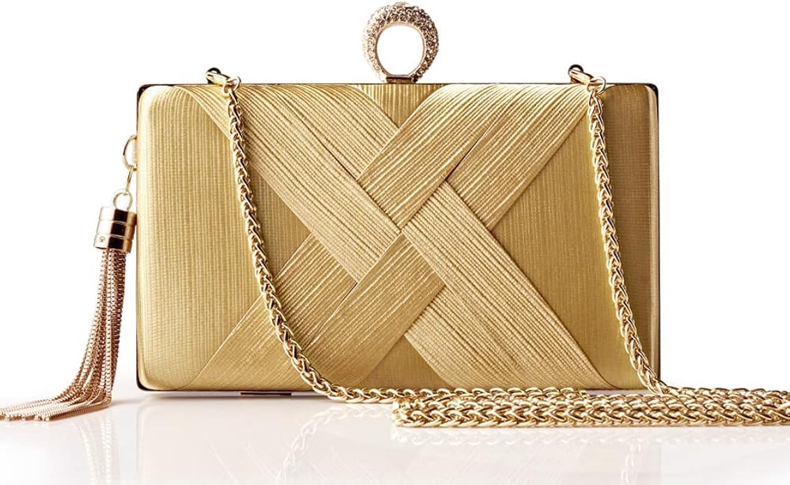 BABEYOND Clutch Purses for Women - Evening Bag Tassel Pendant Clutch for Bride Party Prom Wedding | Amazon (US)