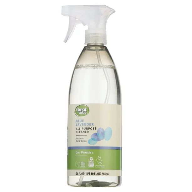 Great Value Our Promise All-Purpose Cleaner, Blue Lavender, 26 Fluid Ounce - Walmart.com | Walmart (US)
