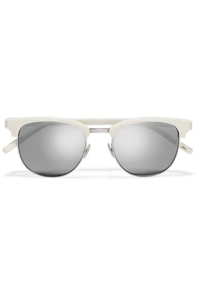 Square-frame acetate and metal sunglasses | NET-A-PORTER (US)