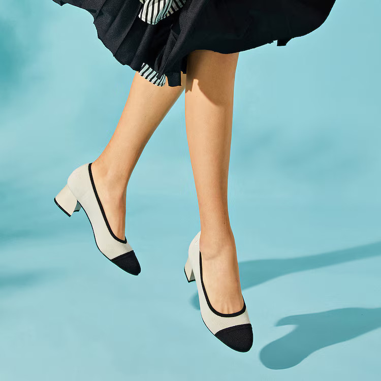 Round-Toe Chunky Heels | VIVAIA