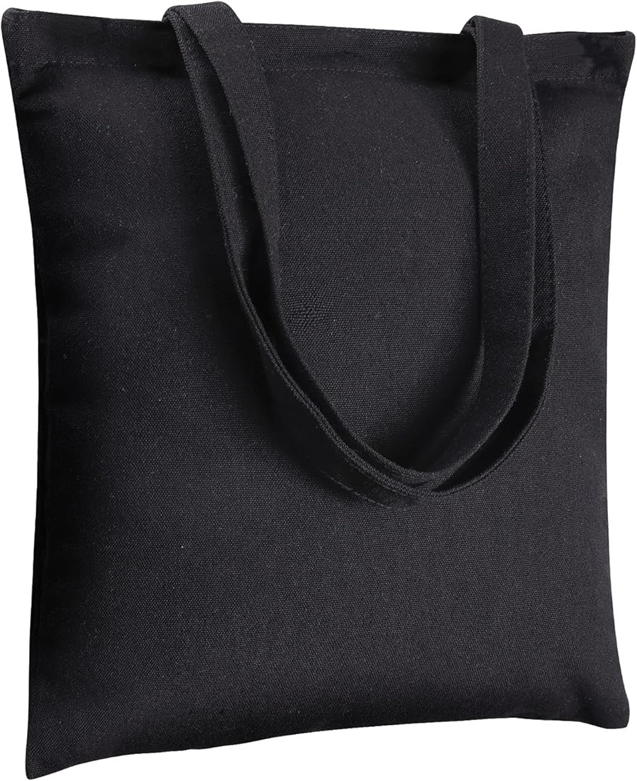 Draw blank Canvas Tote Bags. 2 | 5 | 6 | 12 | 24 |32 Pack Suitable for DIY, foldable, craft & gif... | Amazon (US)