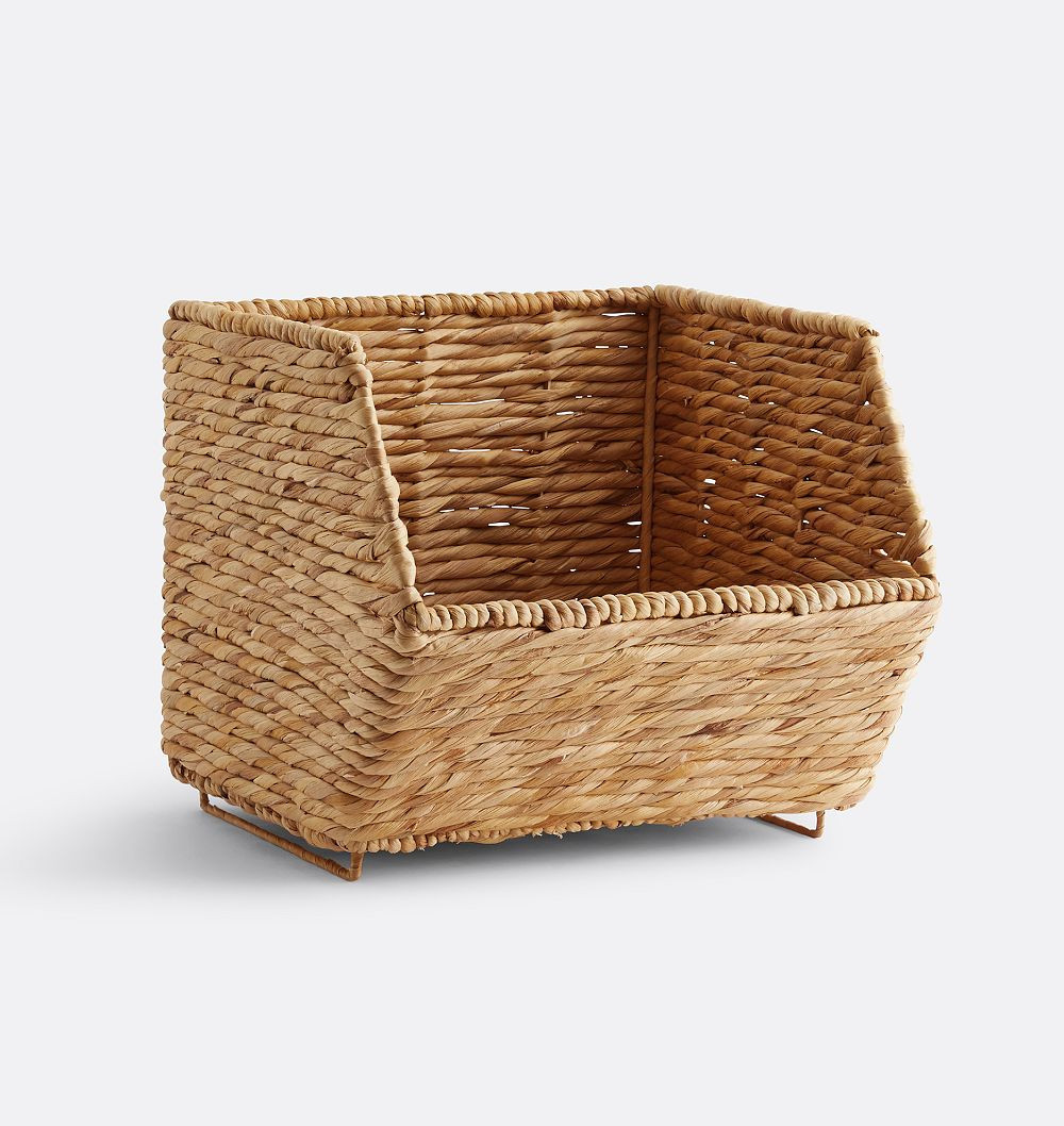 Stafford Stackable Baskets, 14-1/2""L x 14-1/2""W x 12-1/2""H - Natural | Rejuvenation