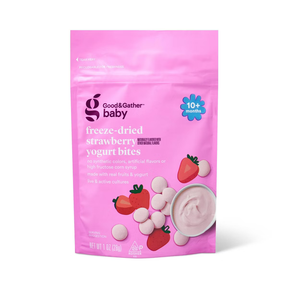 Berry Pink Yogurt Baby Bites - Strawberry - 1oz - Good & Gather™ | Target