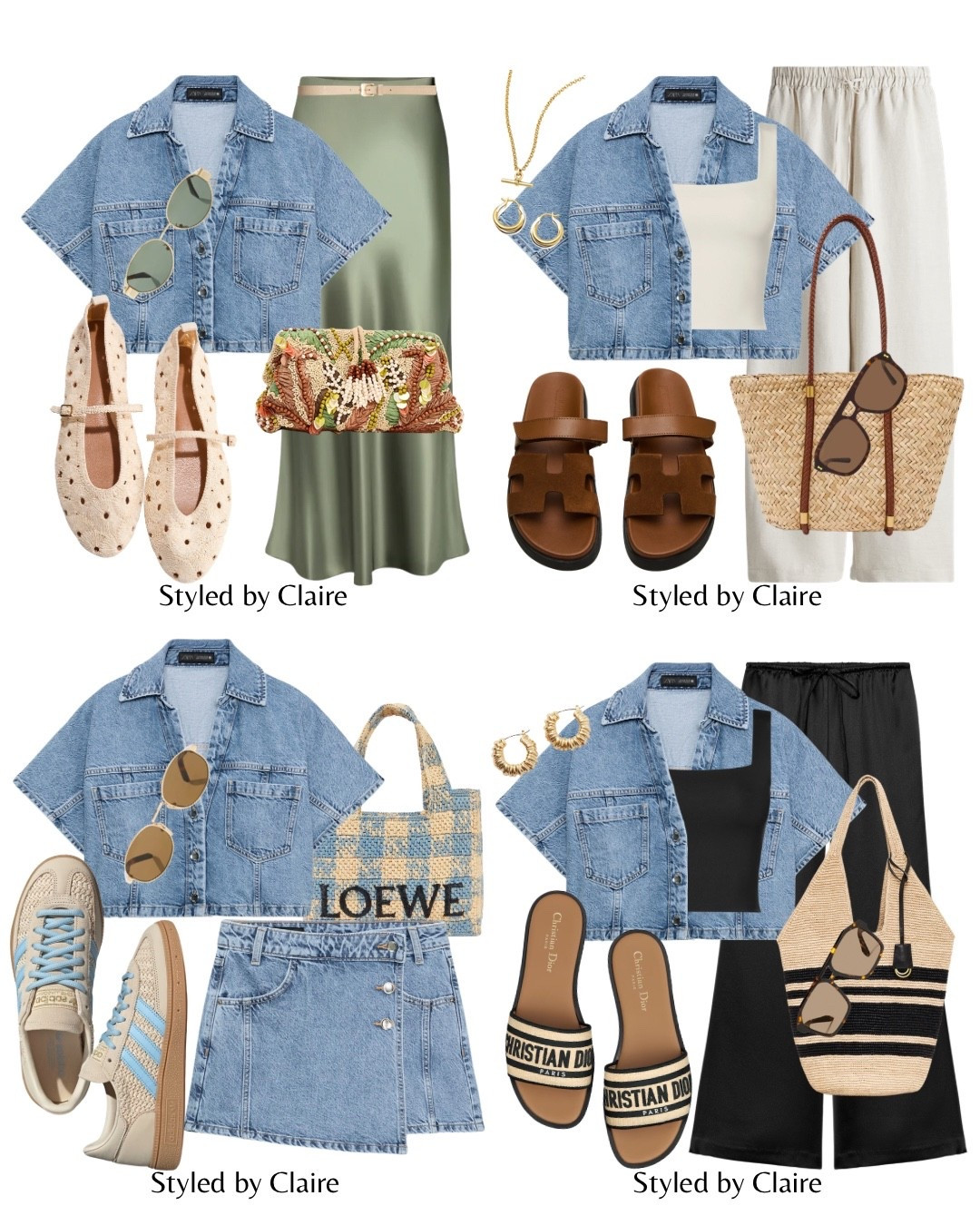 THAT DENIM SHIRT🦋
Use code CLAIRE15 for discount on basics at KLAYD (crop top)
Tags: cropped style Zara light wash top linen trousers drawstring crop top square raffia bag reiss sandals brown chocolate Hermes dupe sandals Steve Madden strap sunglasses fashion spring city break brunch inspo outfit ideas capsule wardrobe basics ootd trend realistic flattering curve all body shapes satin belt beaded embellished bag Zara sage green ballet flats adidas crochet sandals handball spezial Dior 

#LTKspring #LTKshoes #LTKstyletip