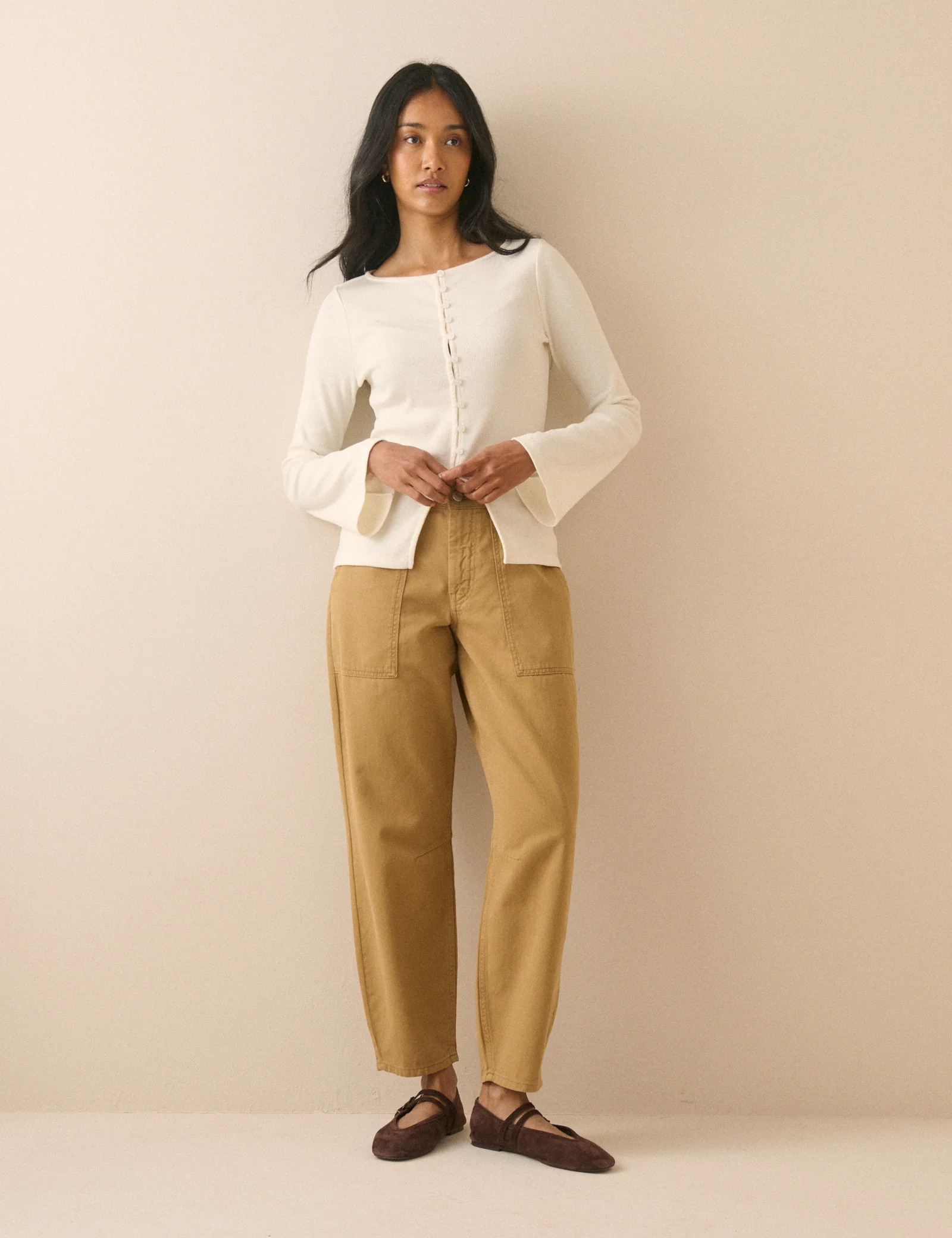 Camel Utility Pocket Trousers | Nobody's Child