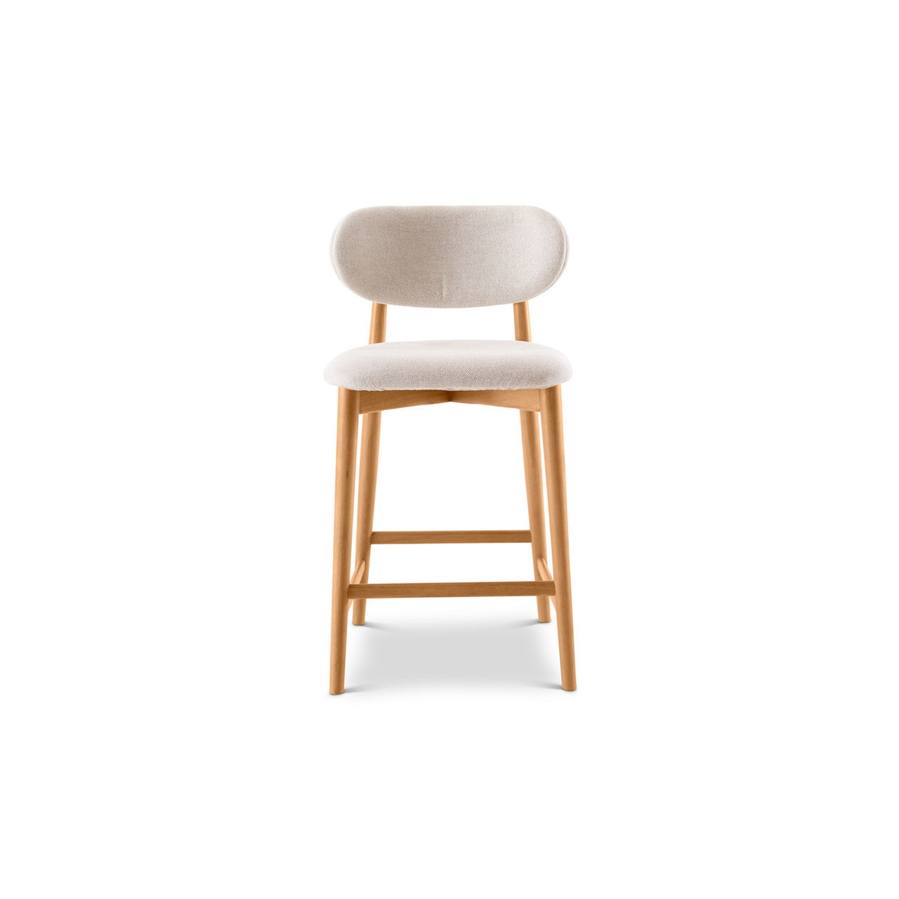 Cedarwood Contemporary Counter Stool - Wooden Damasco | Manhattan Home Design