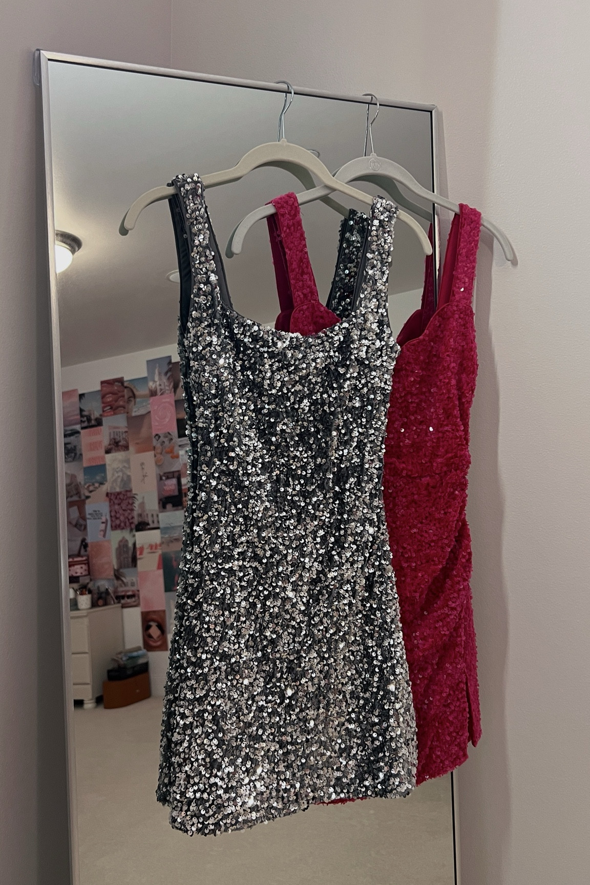 Princess Polly Silver Sequin Dress Miss Me Sequin Mini Dress | Silver |  Womens